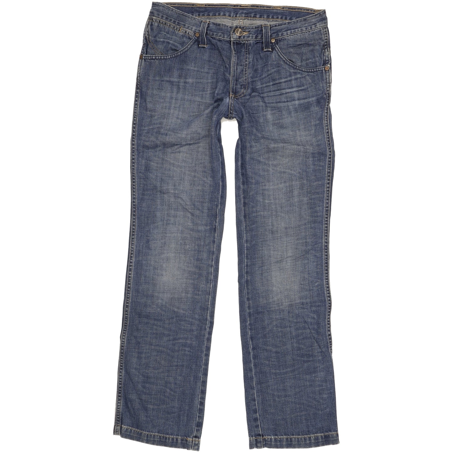 Wrangler Sly Men Blue Straight Regular Jeans W33 L33