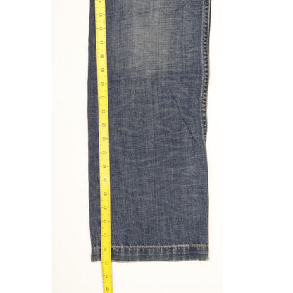 Wrangler Sly Men Blue Straight Regular Jeans W33 L33