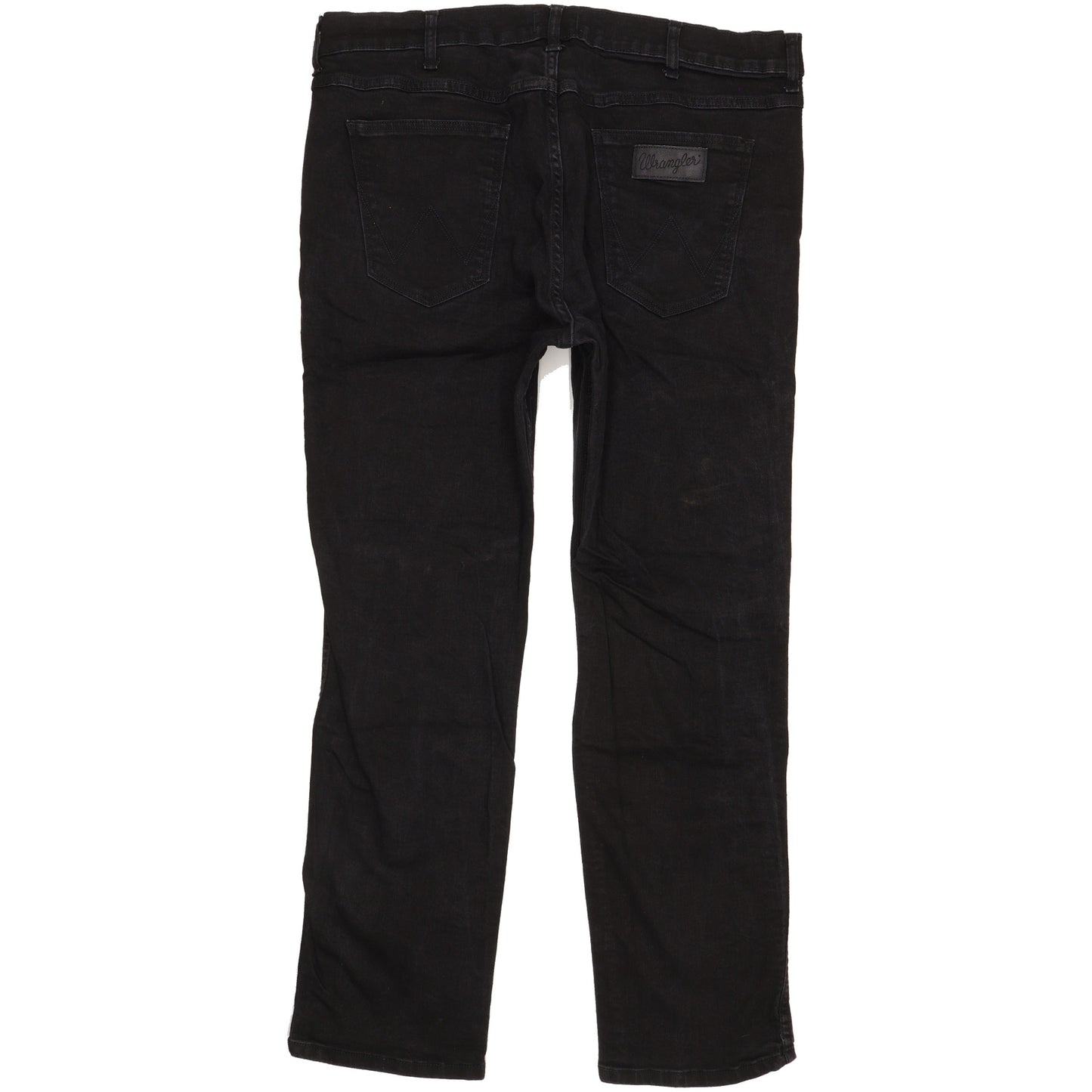Wrangler Greensboro Men Black Straight Regular Stretch Jeans W38 L30
