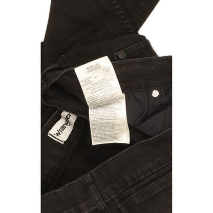 Wrangler Greensboro Men Black Straight Regular Stretch Jeans W38 L30