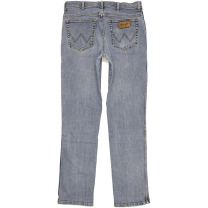 Wrangler Texas Men Blue Straight Regular Stretch Jeans W36 L35