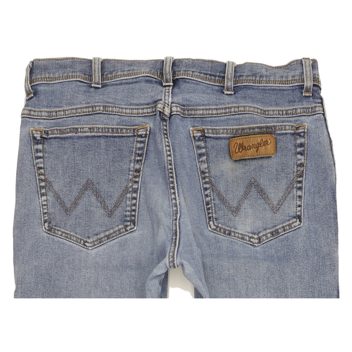 Wrangler Texas Men Blue Straight Regular Stretch Jeans W36 L35