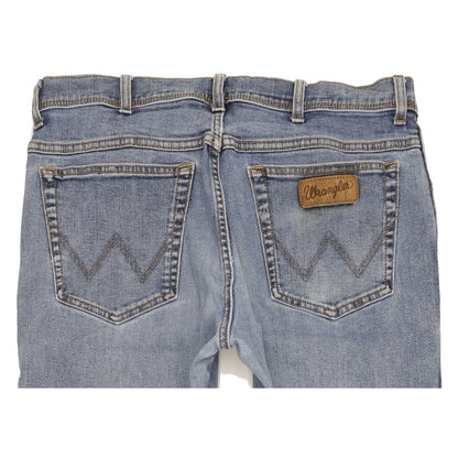 Wrangler Texas Men Blue Straight Regular Stretch Jeans W36 L35
