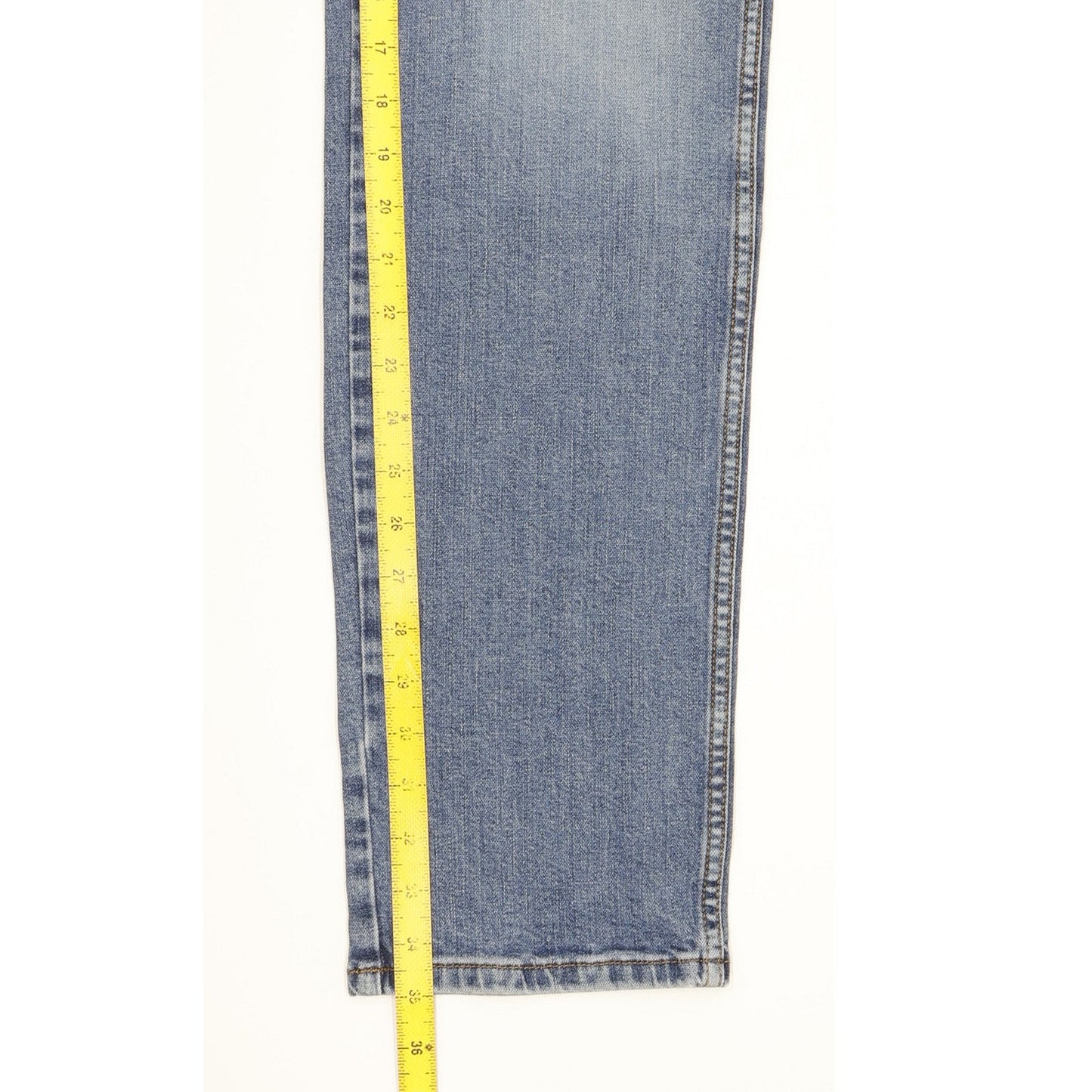 Wrangler Texas Men Blue Straight Slim Stretch Jeans W36 L35