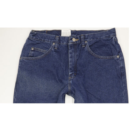 Wrangler Men Blue Straight Regular Jeans W33 L32