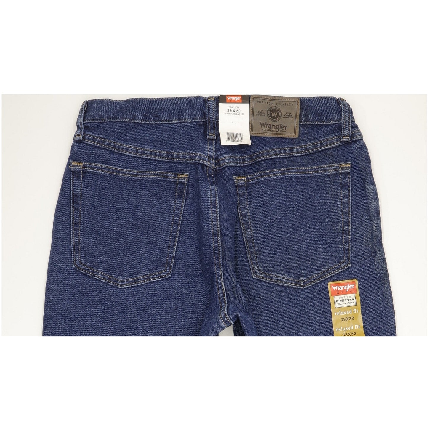 Wrangler Men Blue Straight Regular Jeans W33 L32