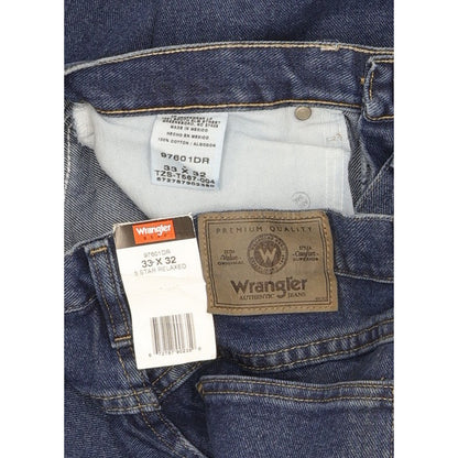 Wrangler Men Blue Straight Regular Jeans W33 L32