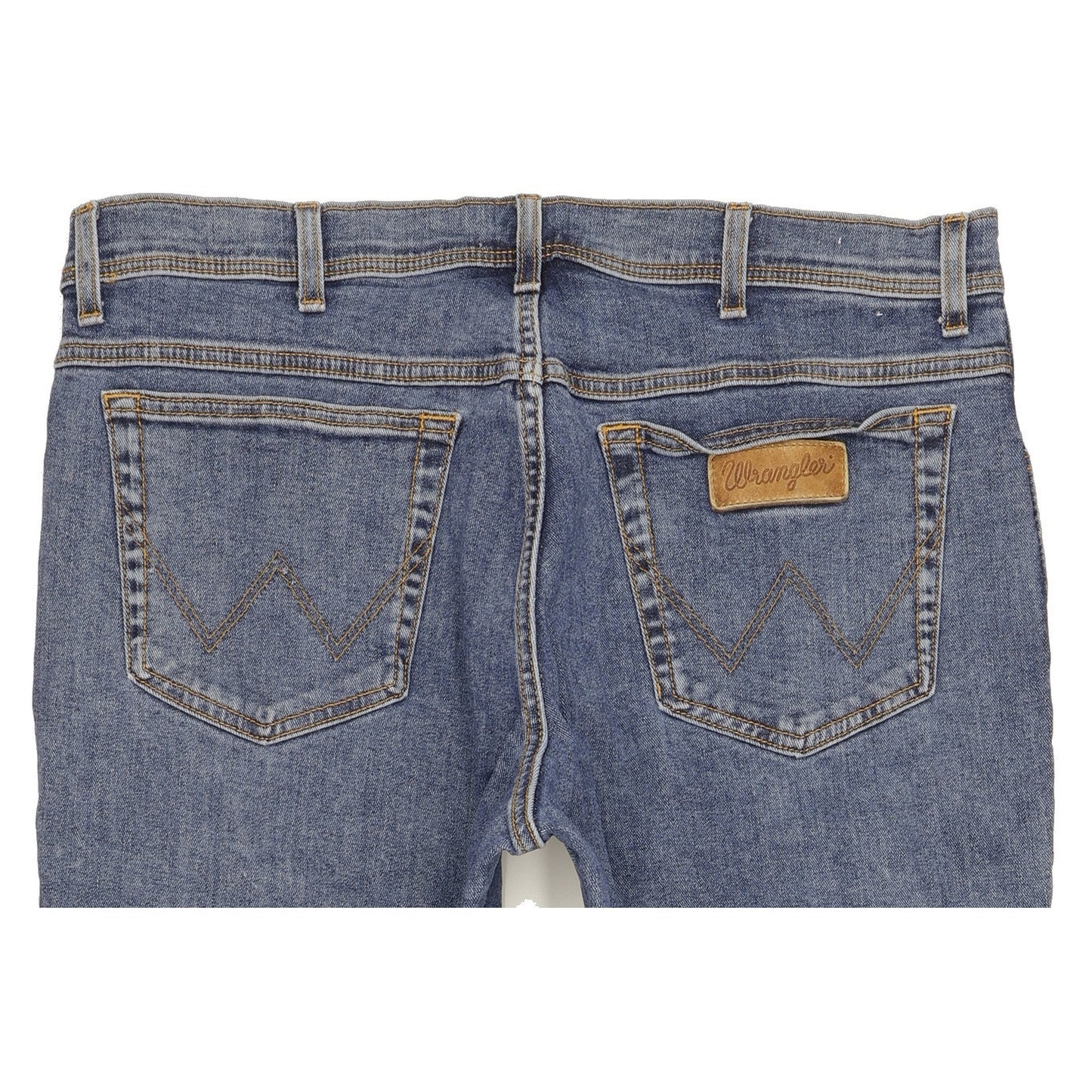 Wrangler Texas Men Blue Straight Regular Stretch Jeans W38 L29