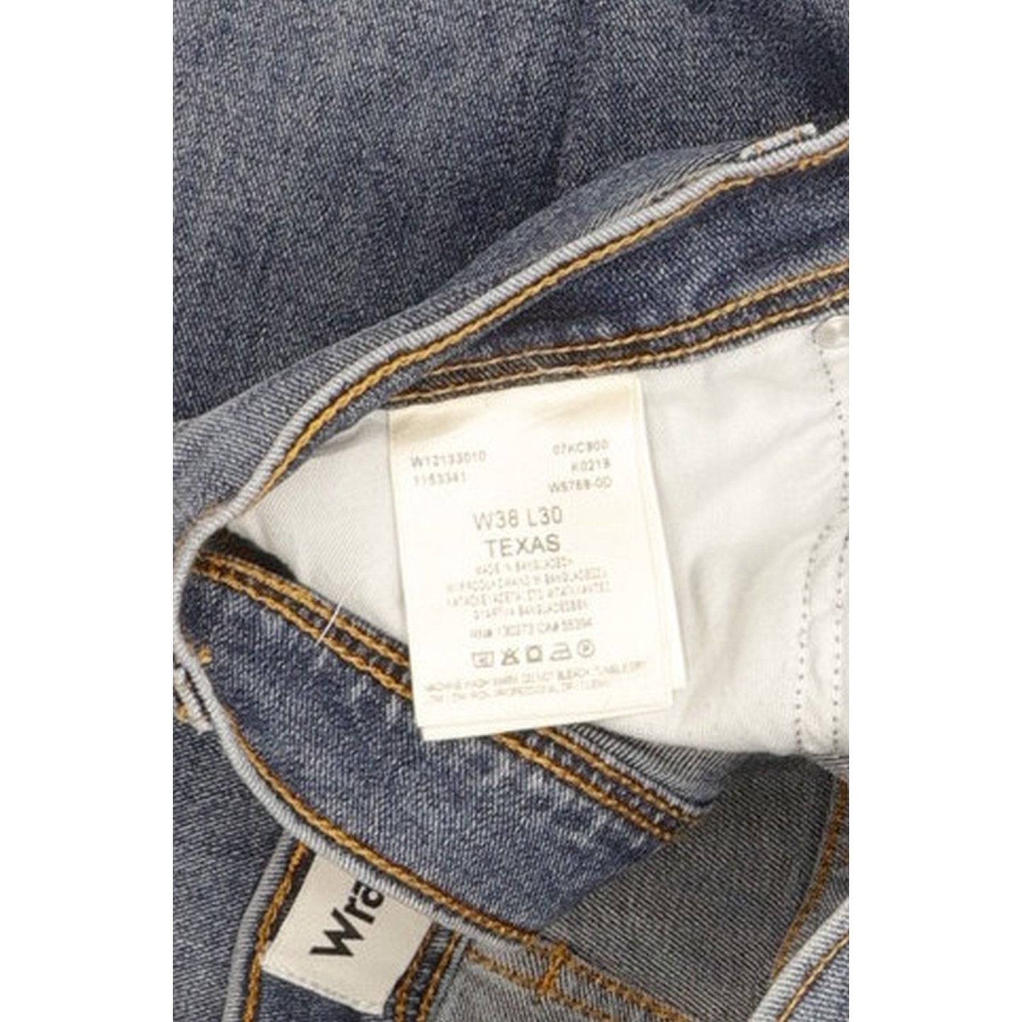 Wrangler Texas Men Blue Straight Regular Stretch Jeans W38 L29