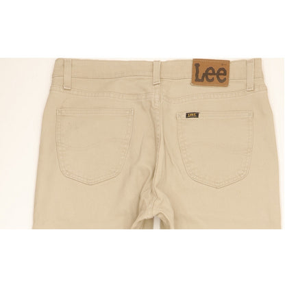 Lee Brooklyn Men Beige Straight Regular Stretch Jeans W36 L32