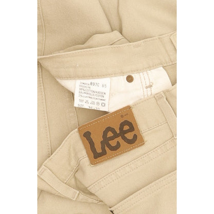Lee Brooklyn Men Beige Straight Regular Stretch Jeans W36 L32