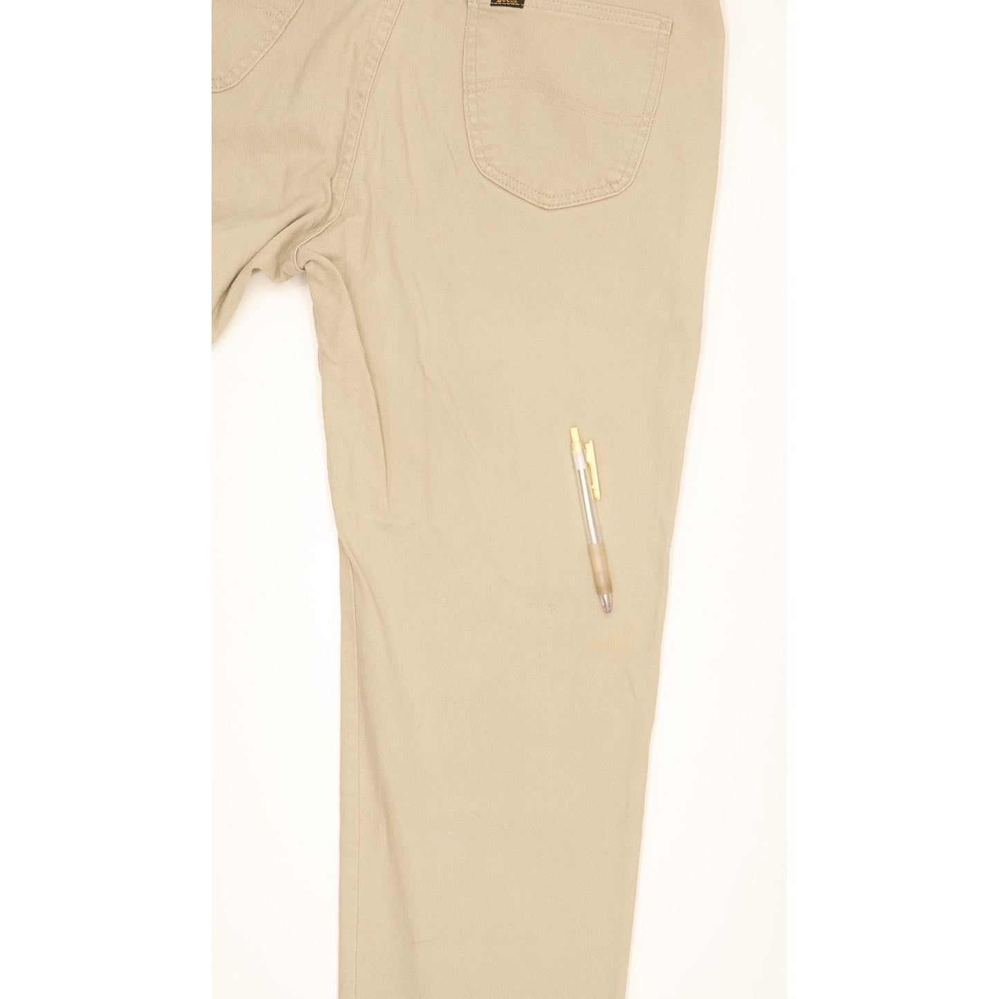 Lee Brooklyn Men Beige Straight Regular Stretch Jeans W36 L32