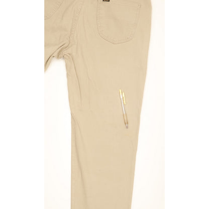 Lee Brooklyn Men Beige Straight Regular Stretch Jeans W36 L32
