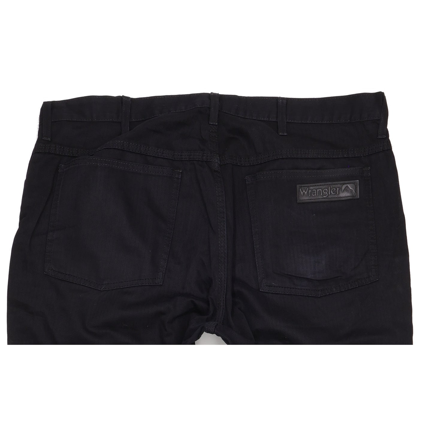 Wrangler Peak Men Black Straight Regular Jeans W38 L32