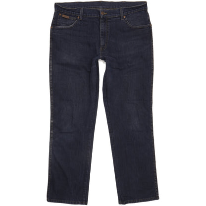 Wrangler Texas Men Blue Straight Regular Stretch Jeans W38 L31