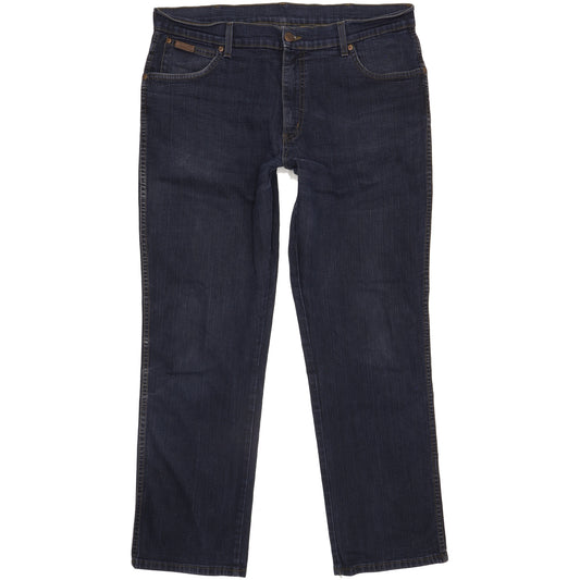 Wrangler Texas Men Blue Straight Regular Stretch Jeans W38 L31
