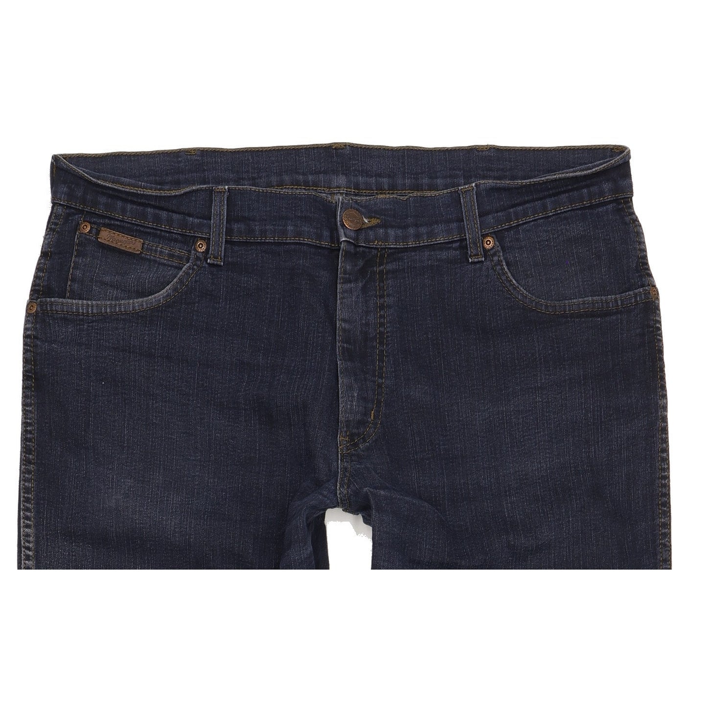 Wrangler Texas Men Blue Straight Regular Stretch Jeans W38 L31