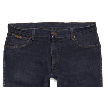 Wrangler Texas Men Blue Straight Regular Stretch Jeans W38 L31