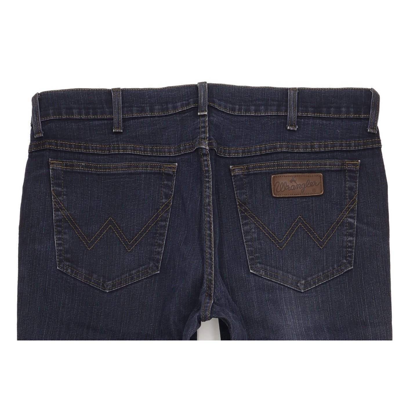 Wrangler Texas Men Blue Straight Regular Stretch Jeans W38 L31