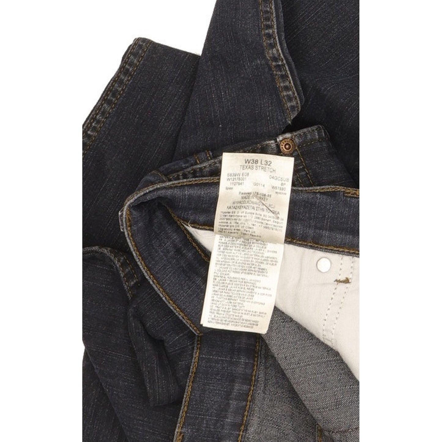 Wrangler Texas Men Blue Straight Regular Stretch Jeans W38 L31