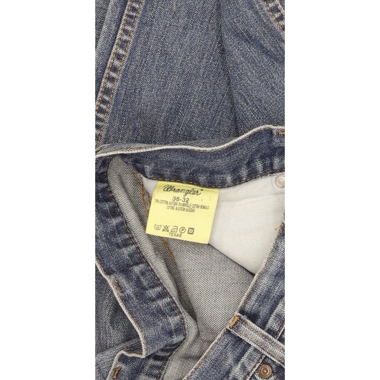 Wrangler Texas Men Blue Straight Regular Jeans W36 L32