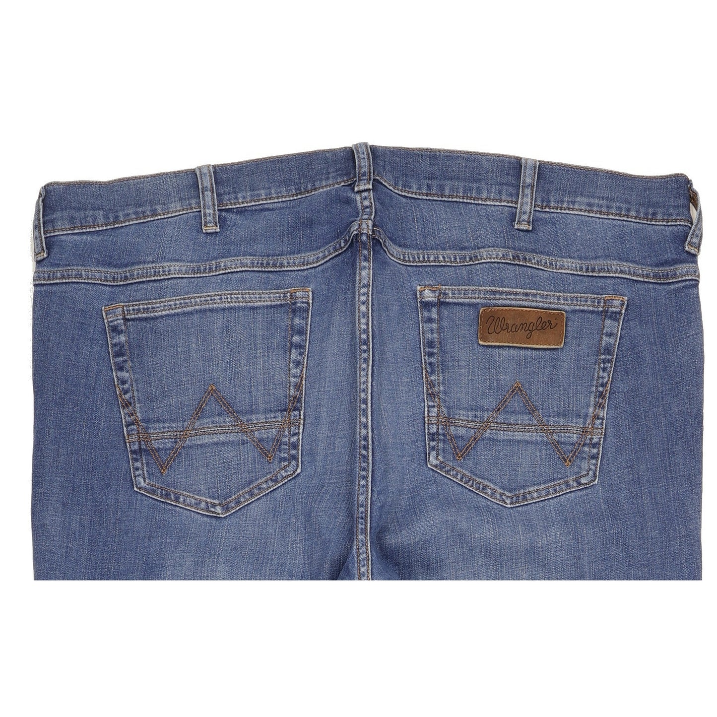 Wrangler Jacksville Men Blue Bootcut Regular Stretch Jeans W42 L32