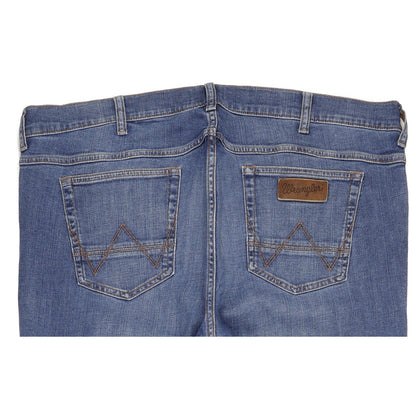 Wrangler Jacksville Men Blue Bootcut Regular Stretch Jeans W42 L32