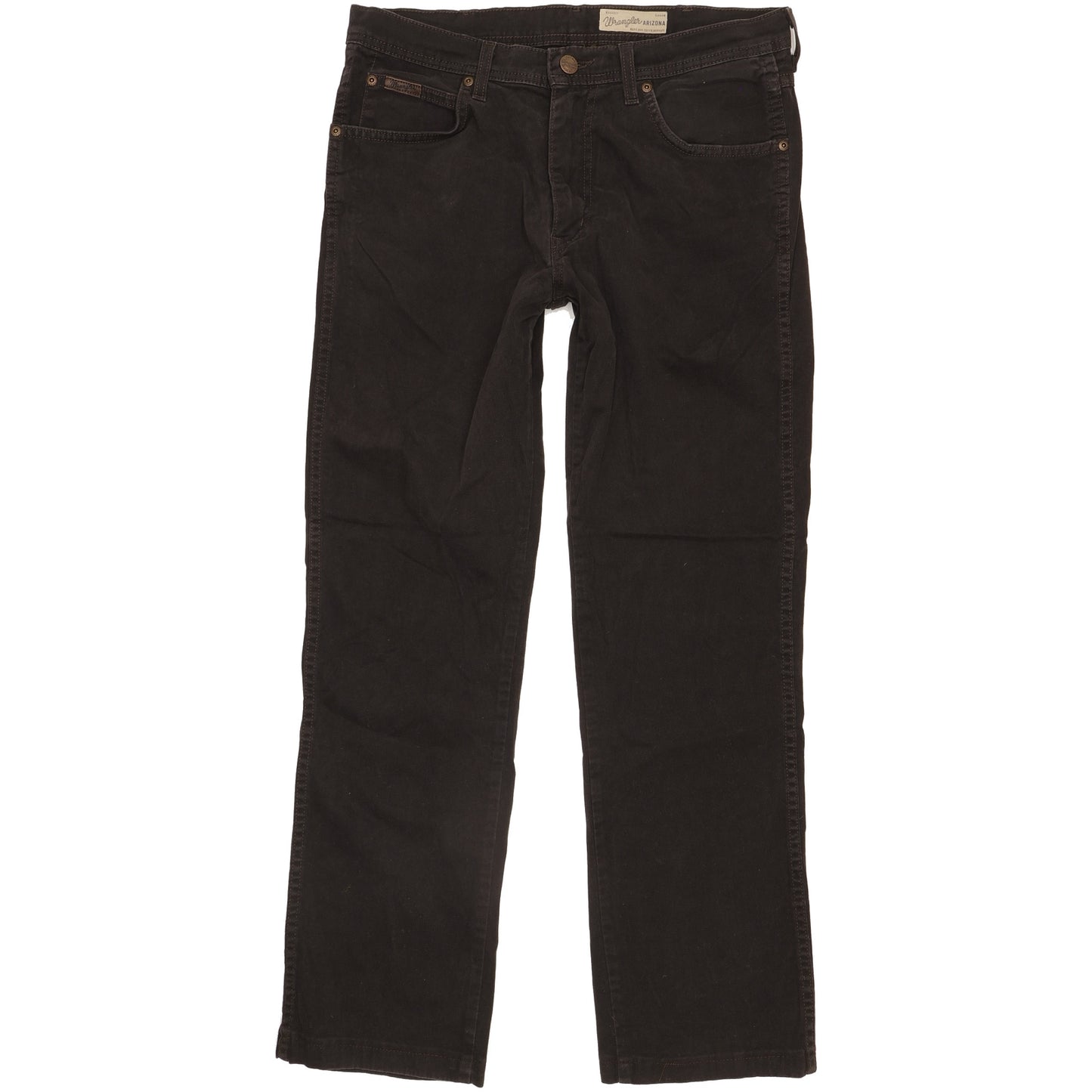 Wrangler Arizona Men Black Straight Regular Stretch Jeans W34 L30