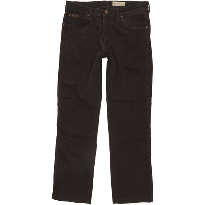 Wrangler Arizona Men Black Straight Regular Stretch Jeans W34 L30