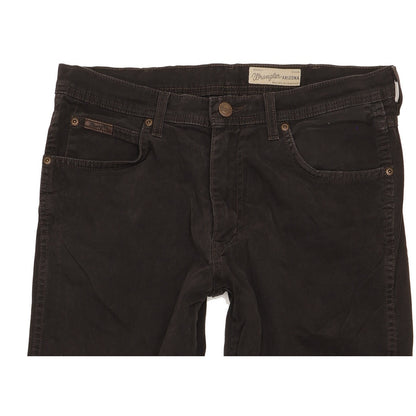Wrangler Arizona Men Black Straight Regular Stretch Jeans W34 L30