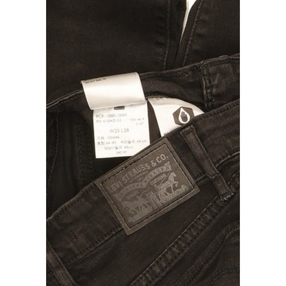 Levi's 711 Women Black Skinny Slim Stretch Jeans W25 L28