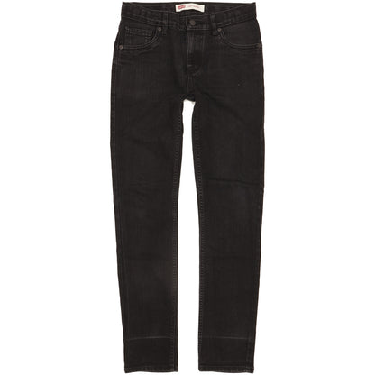Levi's 510 Kids Black Skinny Slim Stretch Jeans W28 L30