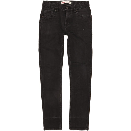 Levi's 510 Kids Black Skinny Slim Stretch Jeans W28 L30