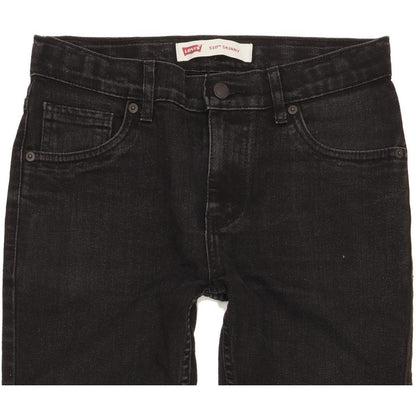 Levi's 510 Kids Black Skinny Slim Stretch Jeans W28 L30