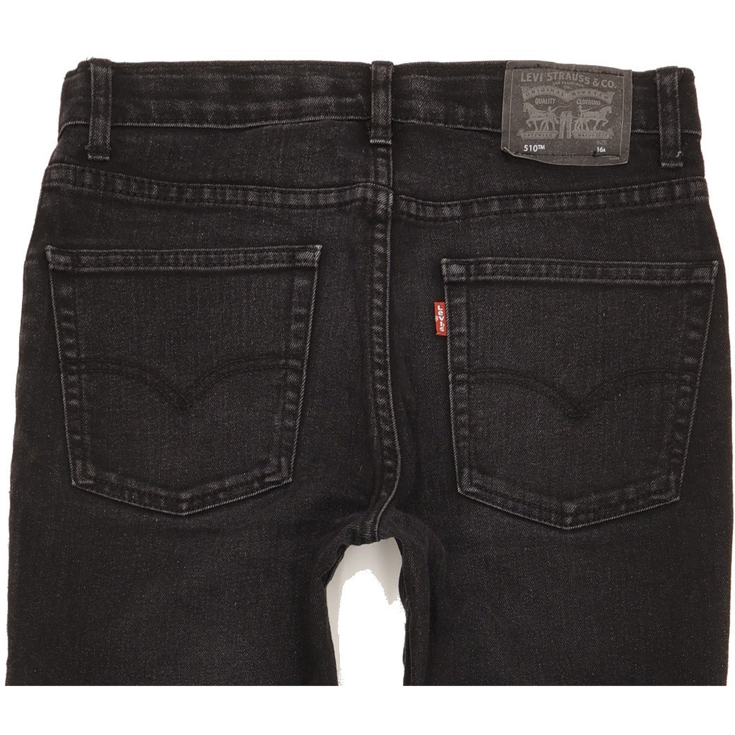 Levi's 510 Kids Black Skinny Slim Stretch Jeans W28 L30