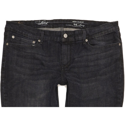 Levi's Demi Curve Women Navy Skinny Slim Stretch Jeans W34 L32