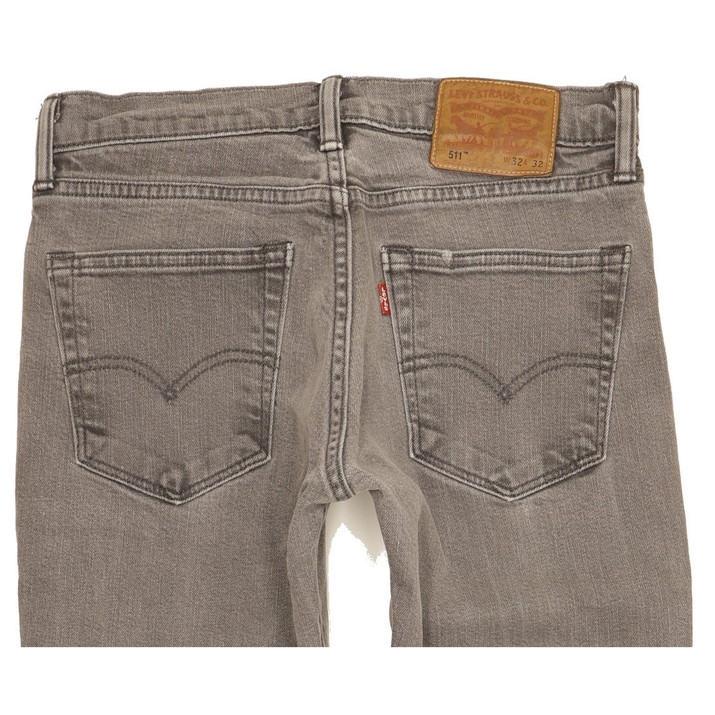 Levi's 511 Men Grey Straight Slim Stretch Jeans W32 L29