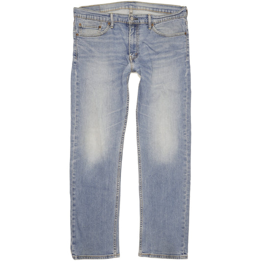 Levi's 504 Men Blue Straight Regular Stretch Jeans W35 L32
