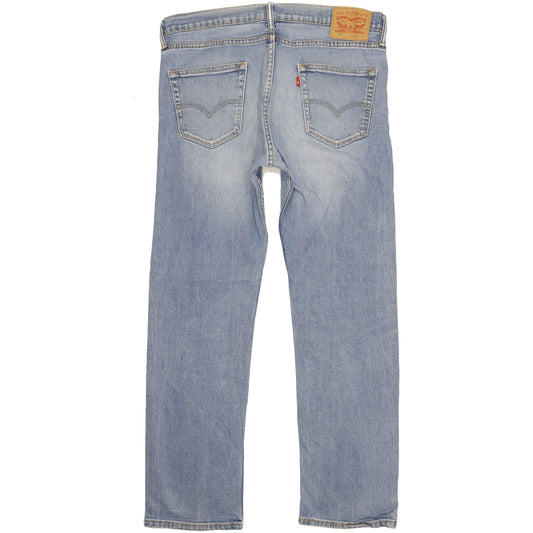 Levi's 504 Men Blue Straight Regular Stretch Jeans W35 L32
