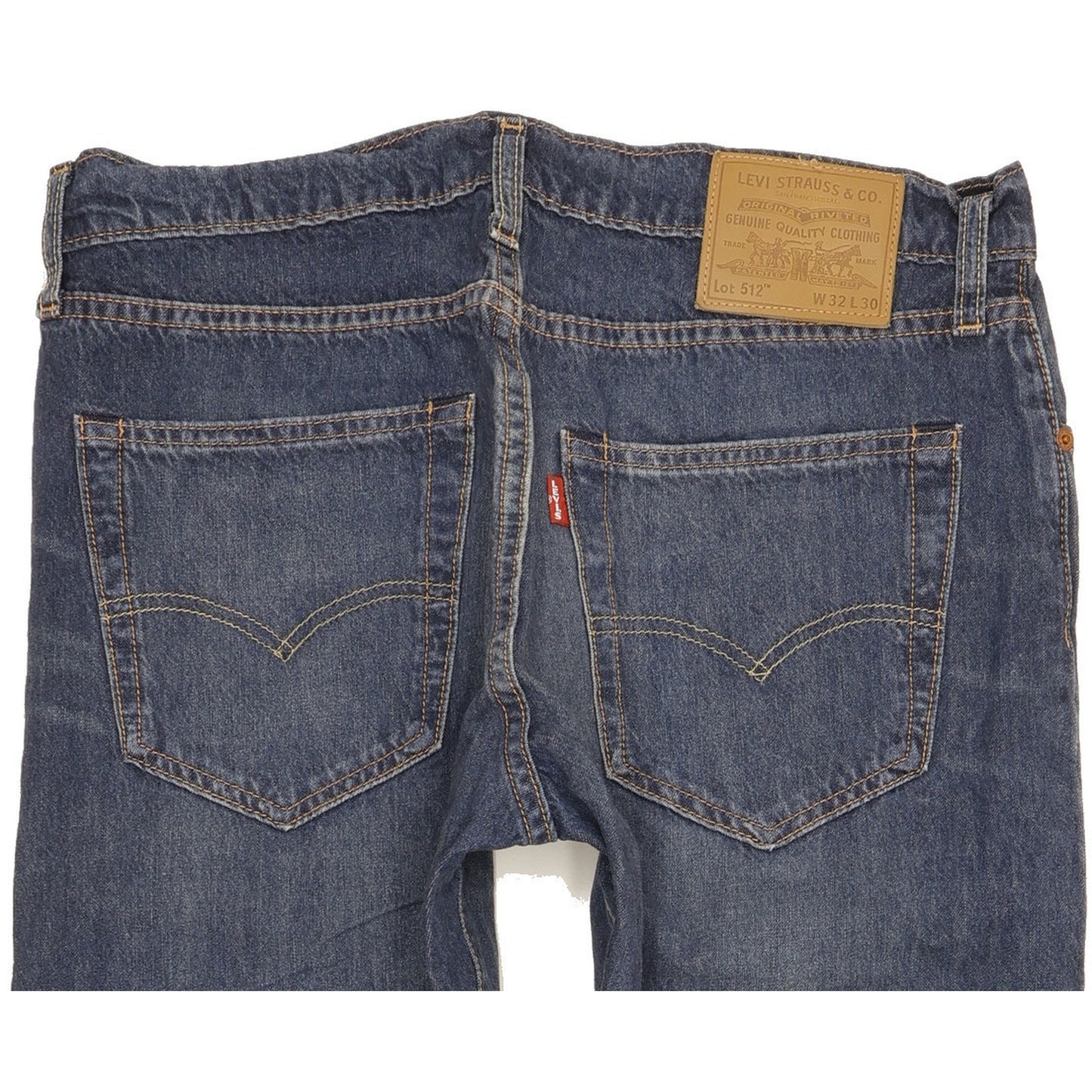Levi's 512 Men Blue Tapered Slim Stretch Jeans W32 L28