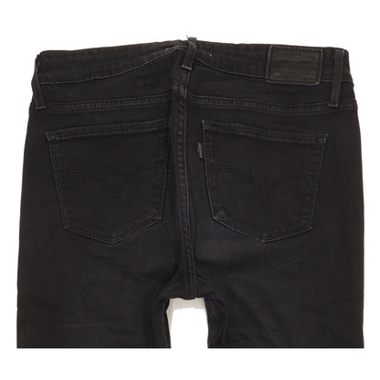 Levi's 712 Women Black Straight Slim Stretch Jeans W28 L31