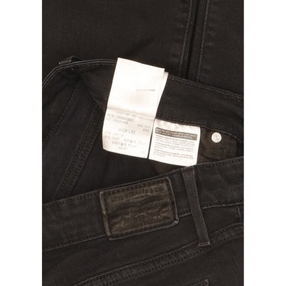 Levi's 712 Women Black Straight Slim Stretch Jeans W28 L31