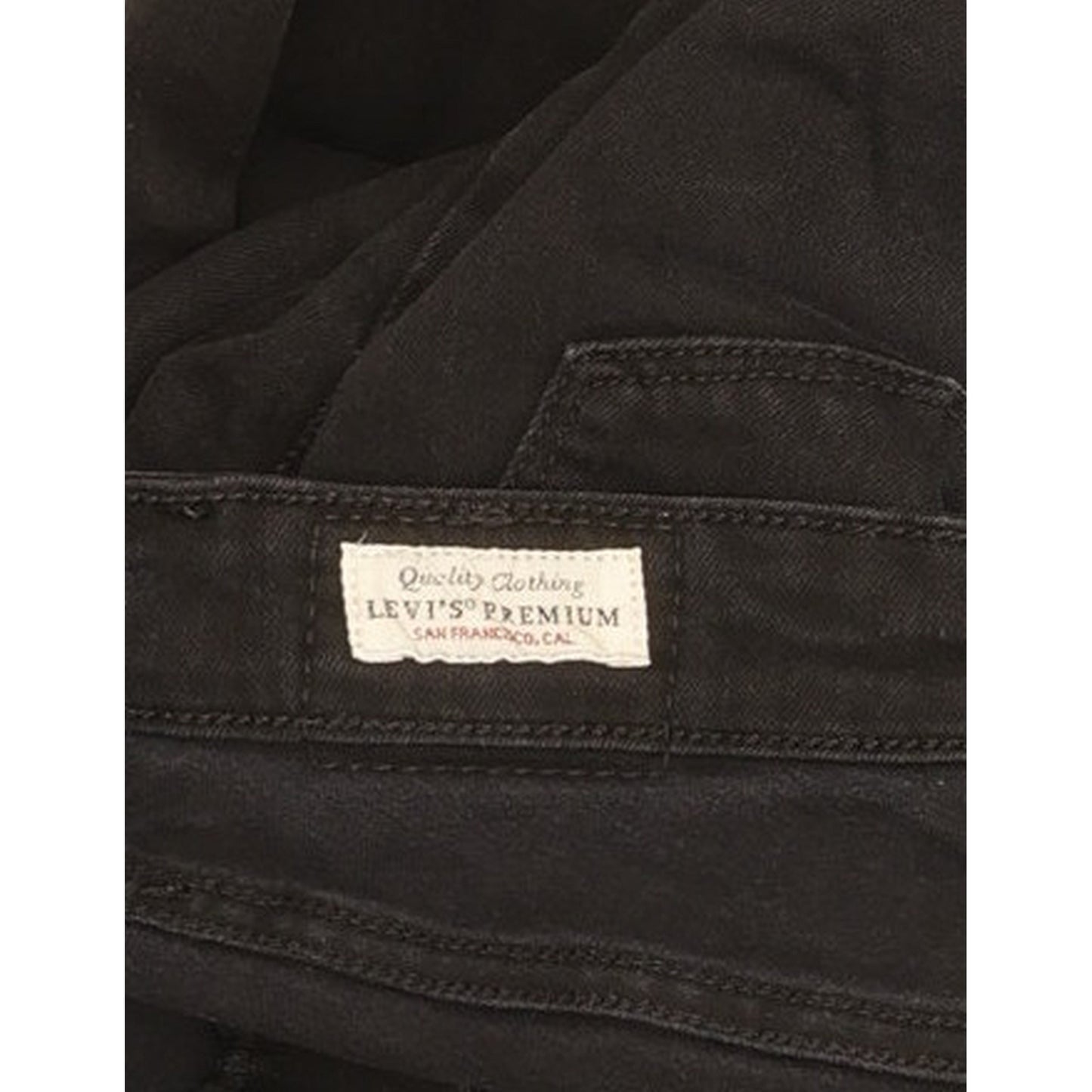 Levi's 712 Women Black Straight Slim Stretch Jeans W28 L31