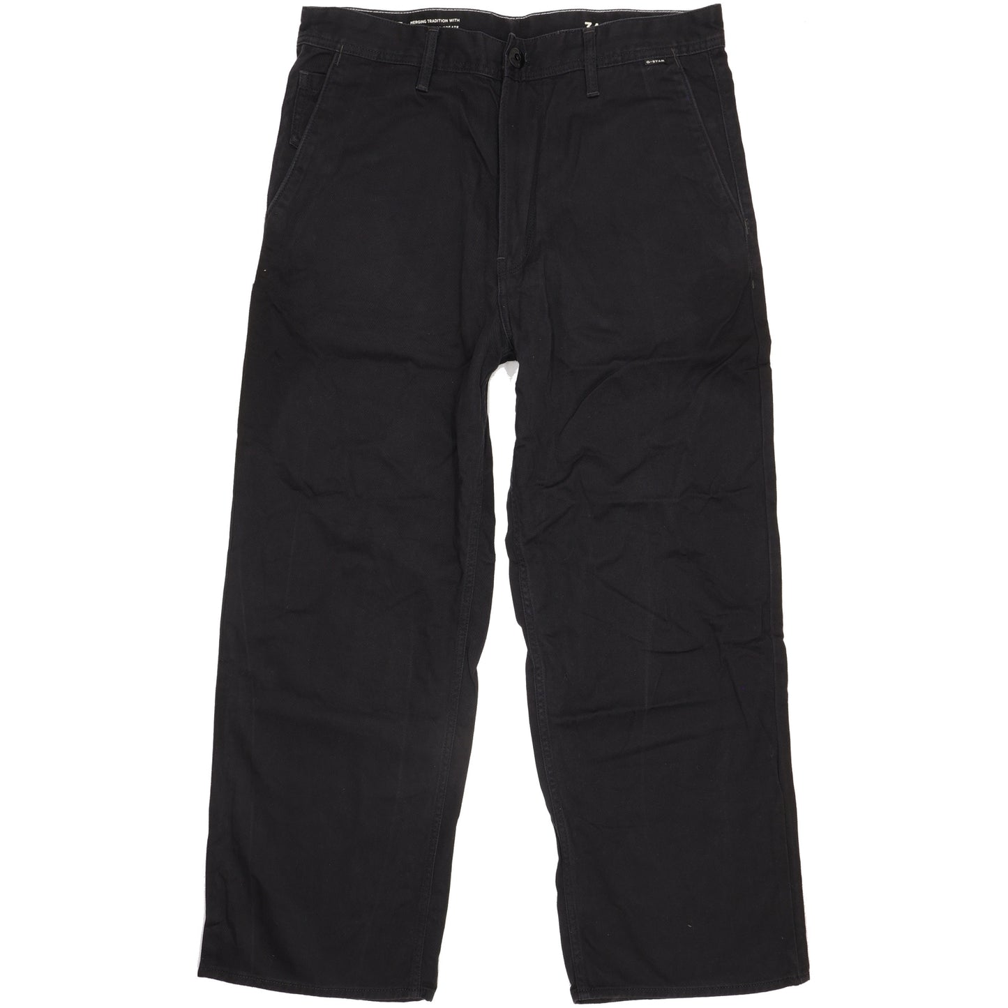 G-Star Modson Men Black Straight Regular Chino Jeans W34 L28