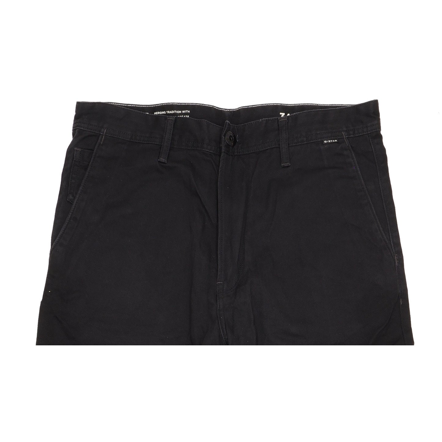 G-Star Modson Men Black Straight Regular Chino Jeans W34 L28
