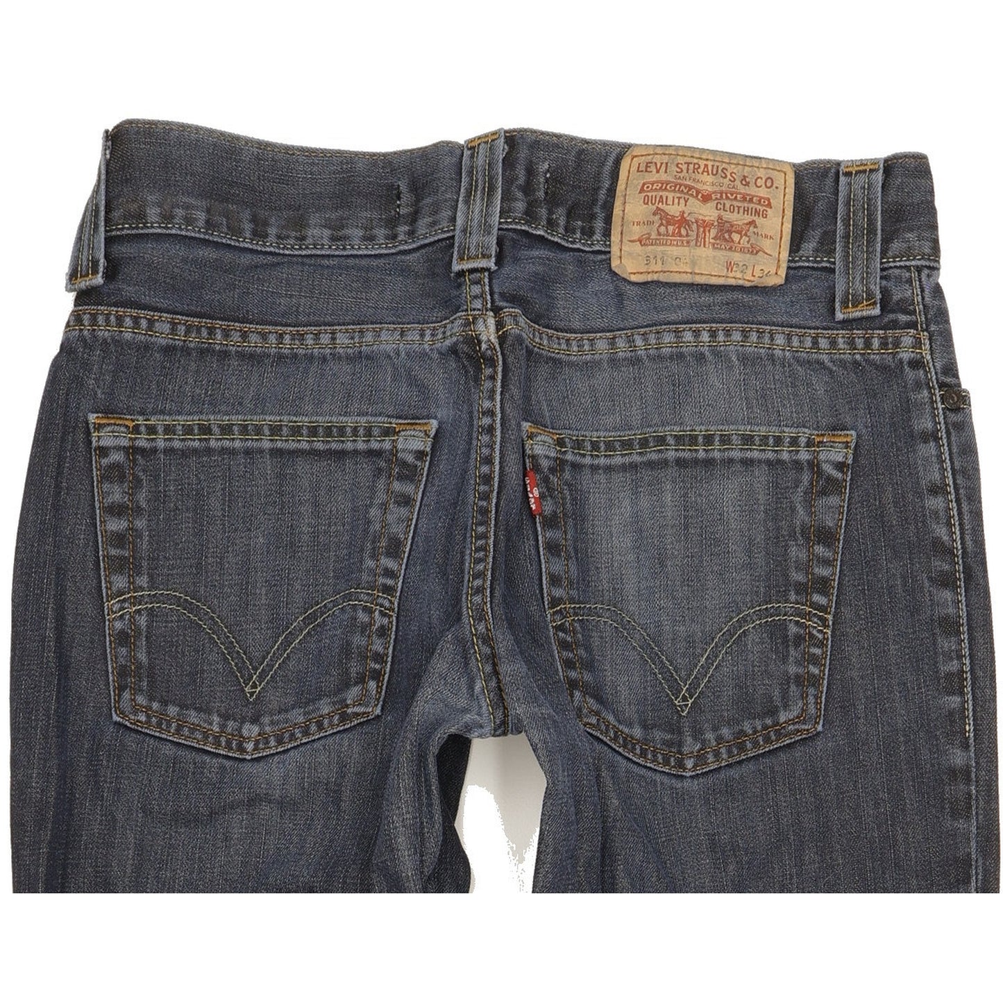 Levi's 511 Men Blue Straight Slim Jeans W32 L33