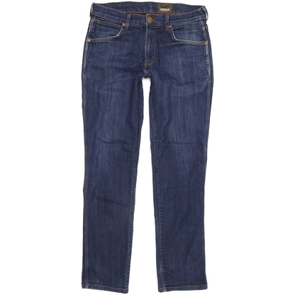 Wrangler Greensboro Men Blue Straight Regular Stretch Jeans W32 L31