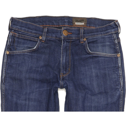Wrangler Greensboro Men Blue Straight Regular Stretch Jeans W32 L31