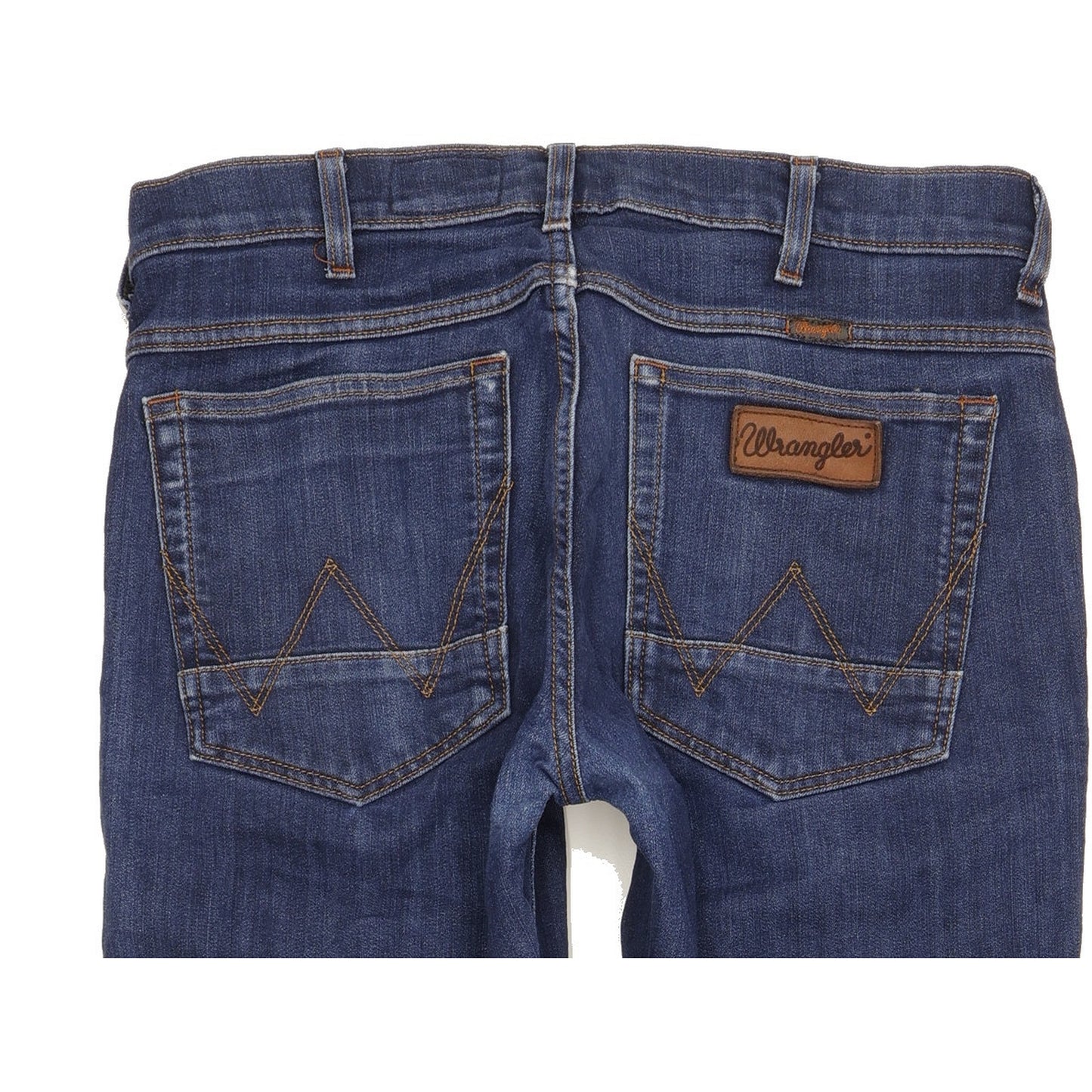 Wrangler Greensboro Men Blue Straight Regular Stretch Jeans W32 L31