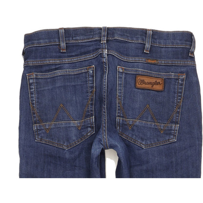 Wrangler Greensboro Men Blue Straight Regular Stretch Jeans W32 L31